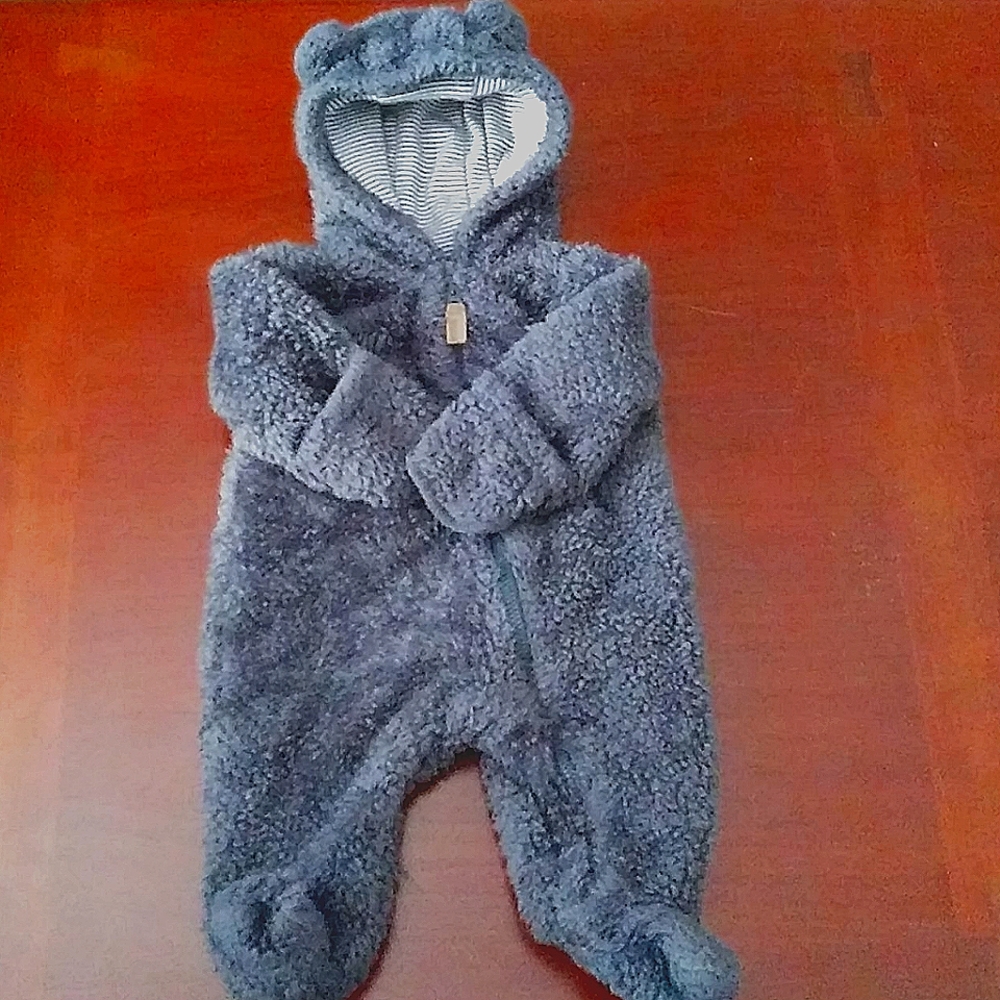 Carter's Brand Newborn Boy Warm, Comfy Bear Suit